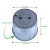 Adamax 910 Electrical Splice Box with 10-Inch Diameter, 1-Piece, Grey