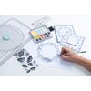 Sizzix Stencil Accessory – Stamp & Spin Tool, Clear