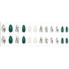 Premium Quality Press-On Nail Set Reusable, Fashionable & Easy Application (green)