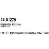 Chaparral Boat Raised Emblem Decal Sticker | Supercharged Vortex