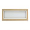 Oak Effect 3D 1" Cube Range Deep Box Shadow Frame Memory Box Display Case Medals Panoramic-20x8 inch-White Mount
