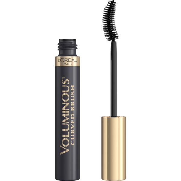 L'Oreal Paris Voluminous Curved Brush Mascara, Black, 0.28 Ounces