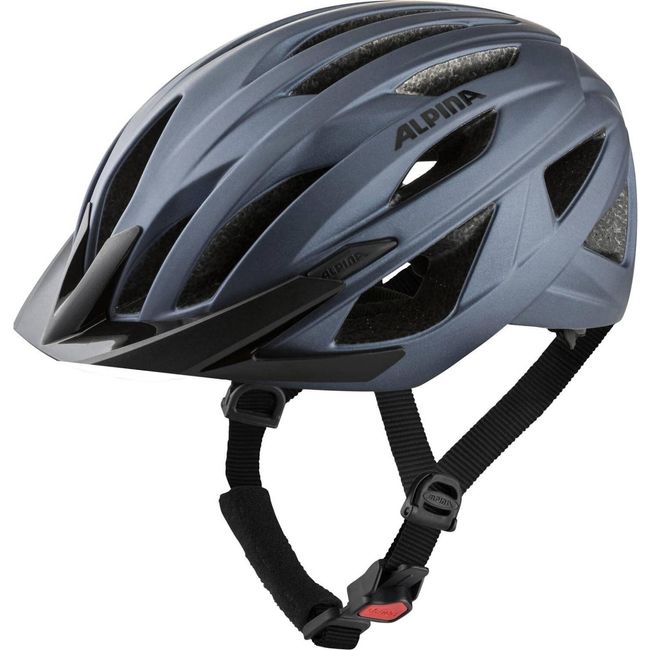 ALPINA Bicycle Helmet, Adjustable Size, Matte Color, Made in Germany, PARANA Indigo Mat, 21.7 - 23.2 inches (55 - 59 cm)