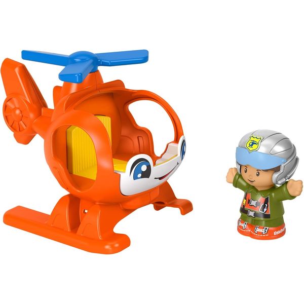 Fisher-Price Little People Helicopter, Toy Vehicle and Figure Set for Toddlers and Preschool Kids Ages 1-5 Years