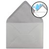 A5/C5 Sets Colourful Folded Card with Envelope, Fully Transparent 10 Sets 35-Hellgrau