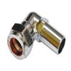 15mm Chrome Plated Street Elbow Compression Chrome Plated Brass Fitting Elbow
