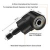 17Pcs Flexible Drill Bit Extension, Include 3Pcs Rotatable Socket Adapter 2Pcs Hex Shank 105° Right Angle Drill Attachment 10 Short Screwdriver Bits 90° Angled Bits and Bendable Drill Bit Extension