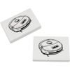 2 x 45mm 'Robot Vacuum' Erasers/Rubbers (ER00044559)