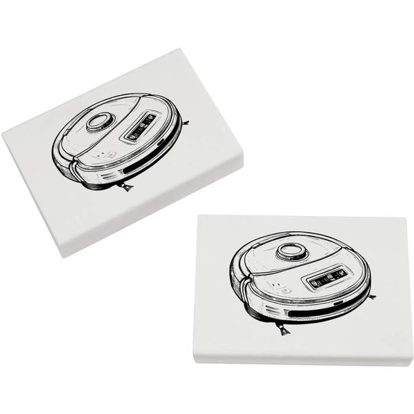 2 x 45mm 'Robot Vacuum' Erasers/Rubbers (ER00044559)