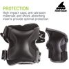 Rollerblade X Gear 3 Pack Protective Gear, Knee Pads, Elbow Pads and Wrist Guards, Inline Skating, Multi Sport Protection, Unisex, Black ,Large