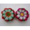 Dish Scrubby 2 Pack Scrubber Reusable Cloth Dish Washing Sponge(Flowers)
