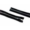 YKK Extra Long Silver Metal Open End Zip 1.5m Black - Each