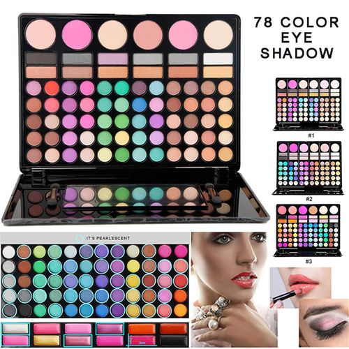 FantasyDay Pro Makeup Gift Set All In One Makeup Palette Cosmetic Contouring Kit 78 Colors Eyeshadow Palette with Blush, Face Powder and Lip Gloss #1 - Ideal Gift for Holiday