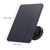 Fockety Solar Panel for Security Camera, 10W 5V Micro USB Camera Solar Panel with 360°Adjustable Mounting, Waterproof Continuous Power Supply for Rechargeable Battery Security Camera (Black)
