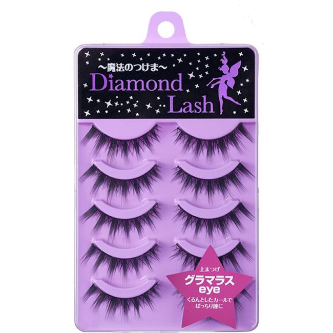 Diamond Lash Lady Glamorous Series Glamorous eyes 5 pairs fake eyelashs Natural Look Handmade lashs with Hight Quality Japanese SHIBUYA SBY brand