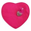 Herz Trachten Handtasche mit Herzanhänger | Pink