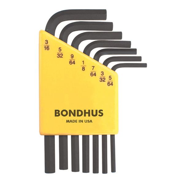 Bondhus, HLX7S HEX Key Set 5/64"-3/16", 12245