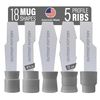 OUTPOST POTTERY Profile Ribs - Precision Pottery Rib Tools Made W/Durable PLA for Consistent Shapes, Floating Designs & Accurate Craft - Texture & Trimming Tools (Angular Bundle)