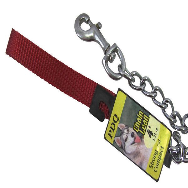 PDQ Silver Chain Lead Steel Dog Leash Small/Medium (Pack of 3)