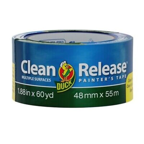 Duck Clean Release Blue Painter's Tape 2-Inch (1.88-Inch x 60-Yard) 3pack