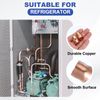 PATIKIL 5Pcs Copper Reducer 5/8" x1/2" ID Reducing Copper Coupling Fitting Pipe Adapter