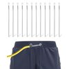 12pcs Spring Drawstring Threader,Flexible and Elastic Drawstring Threader Tool DIY Rope Threader Clip Drawstring Replacement for Hoodies Drawstring Puller for Sweatpants,Shorts,Jackets,Coat