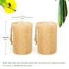 FRTIM Natural Loofah Sponge Shower Organic Luffa Exfoliating Bath Loofa Body Scrubber for Men Women Adults Back Face Skin SPA Care - 6 Pieces