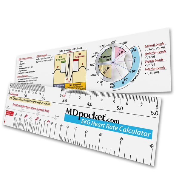 EKG Heart Rate Calculator Ruler