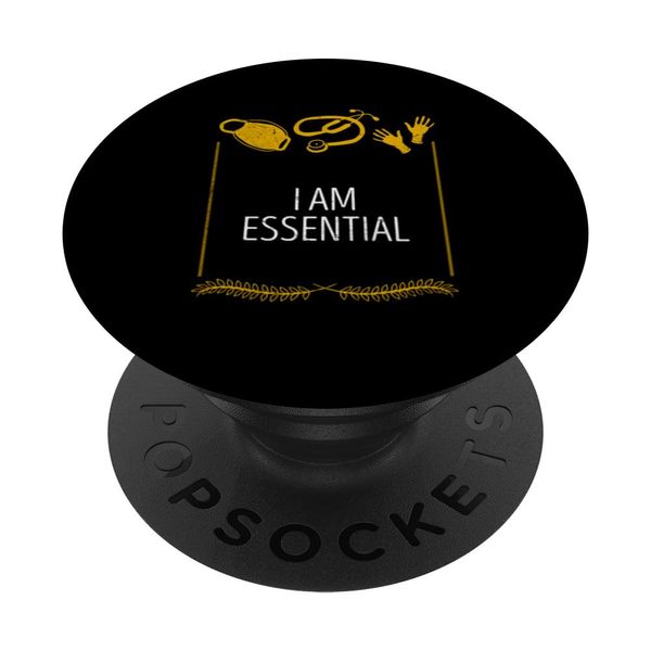 I Am Essential Frontliner Medical Staff Frontline Worker PopSockets Swappable PopGrip