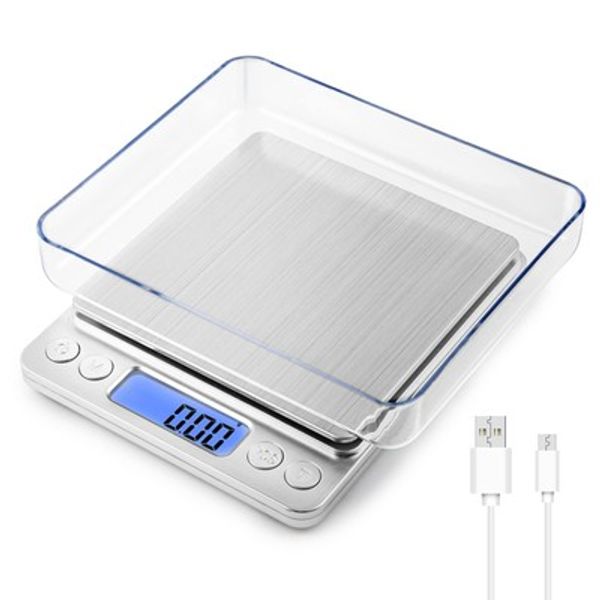 Food Scale Small Gram Scale Digital Gram and Ounce Scale, USB Rechargeable 0....