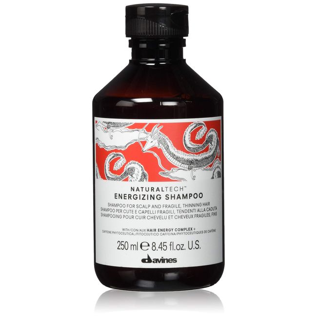 Davines Naturaltech ENERGIZING Shampoo Gentle Cleansing And Protection for Fragile Or Thinning Hair, Revitalize And Energize The Scalp 8.45 Fl. Oz.