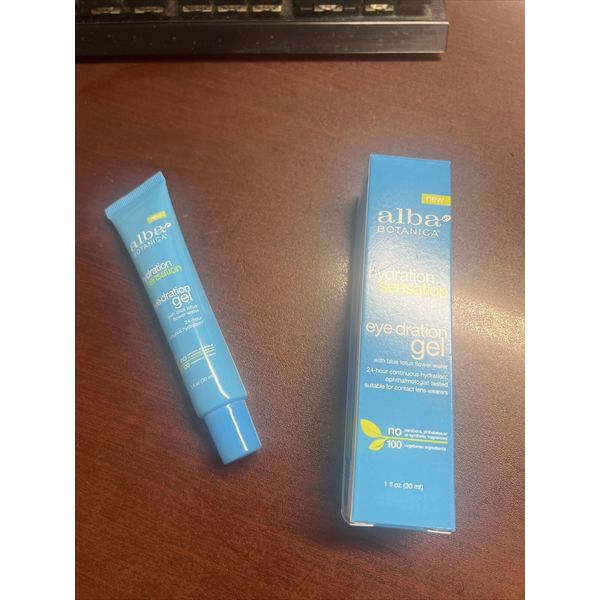 2pk alba BOTANICA hydration sensation 24-hour eye-hydration gel 1 Oz.