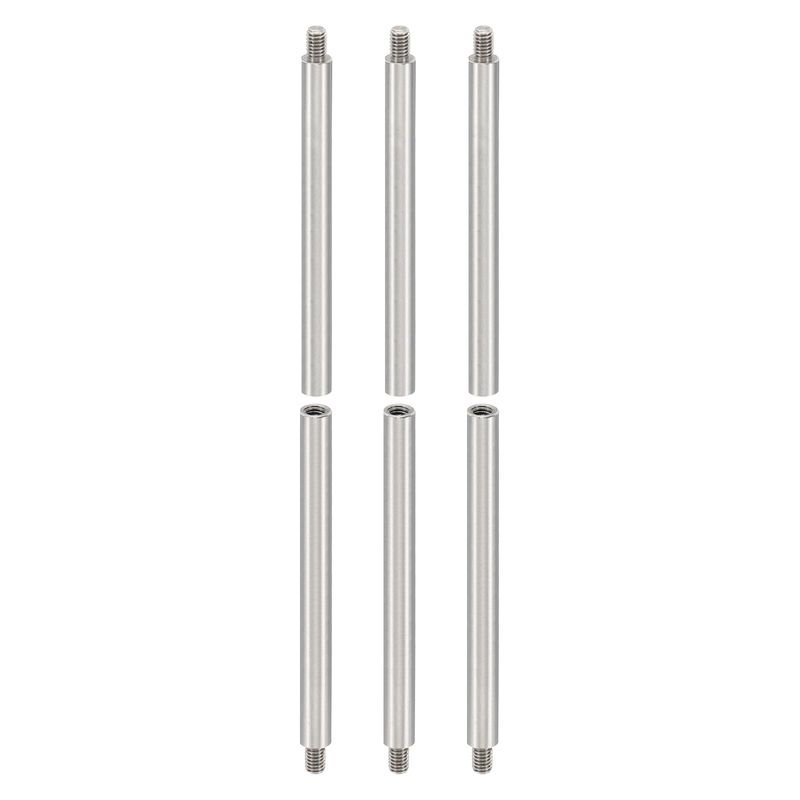 PATIKIL 6pcs M4 Standoffs, M4 60+6mm Spacer Standoffs Steel Threaded ...