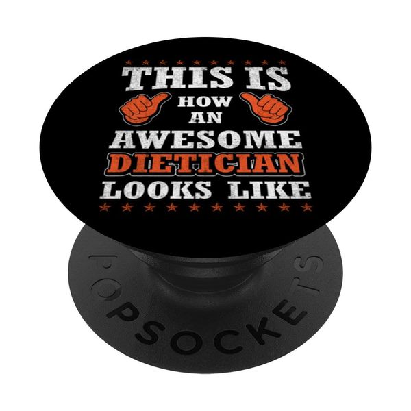 Lustiger Spruch Awesome Dietician PopSockets mit austauschbarem PopGrip