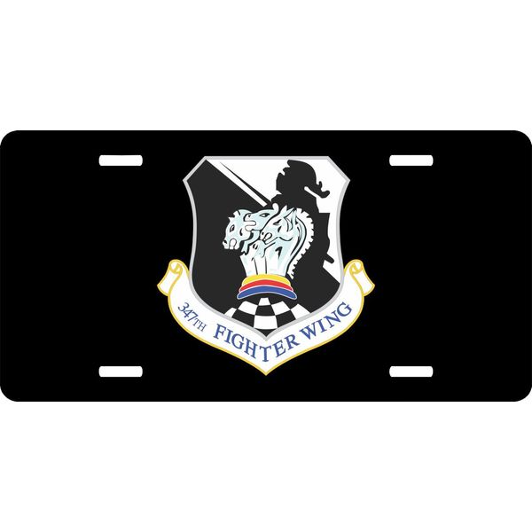 US Air Force 347th Wing License Plate