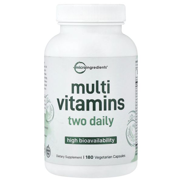 Multi Vitamins, High Bioavailability, 180 Vegetarian Capsules