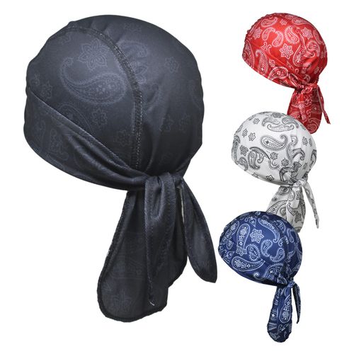OutdoorEssentials Cooling Helmet Liner - Motorcycle Headwraps for Men - Do Rag Bandanas for Men - Bandana Skull Cap Biker Cap