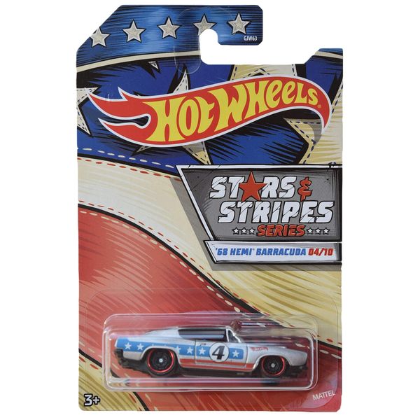 Hot Wheels '68 Hemi Barracuda, [Silver] Stars & Stripes 4/10