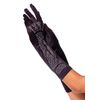 Leg Avenue One Size Black/Silver Rhinestone Bone Elbow Length Gloves
