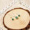 Philip Jones Sterling Silver Green Aventurine Gemstone Set