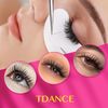TDANCE Flat Lashes - Super Soft Air Flat Lash Extensions, 0.15-0.2mm, Matte Black, Salon Use