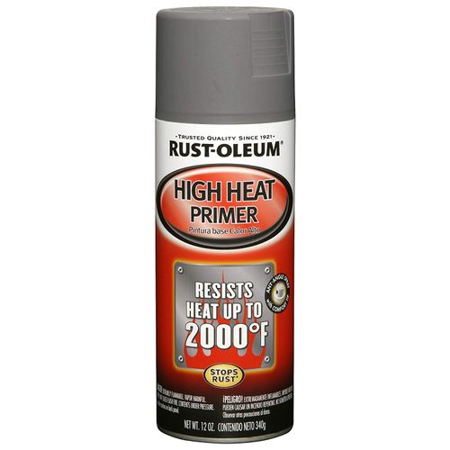Rust-Oleum 249340 Automotive High Heat Primer Spray Paint, 12 Ounce (Pack of 1), Gray