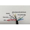 2PK Wire Harness Video-Power- 4 in 1 Dip Switch Cable for CCTV Camera
