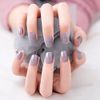 24 Pcs Removable Solid Color Nail Tips, Spring Tips, Solid Color Nail Tips