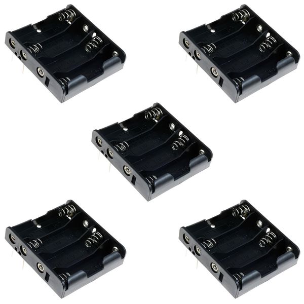AA x 4 Battery Holder PCB Mount (Pack of 5)