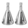 2 PCS Deburring External Chamfer Tool Metal Remove Burr Tools Repairs Damaged Bolts for Drill Bit Bolts