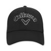 Callaway Men's Golf Mesh Fitted Cap, Black/Black/Charcoal, Large/X-Large