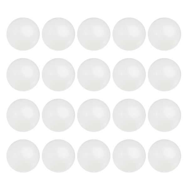 sourcing map 25pcs 10mm Nylon Solid Plastic Bearing Balls G1 Precision