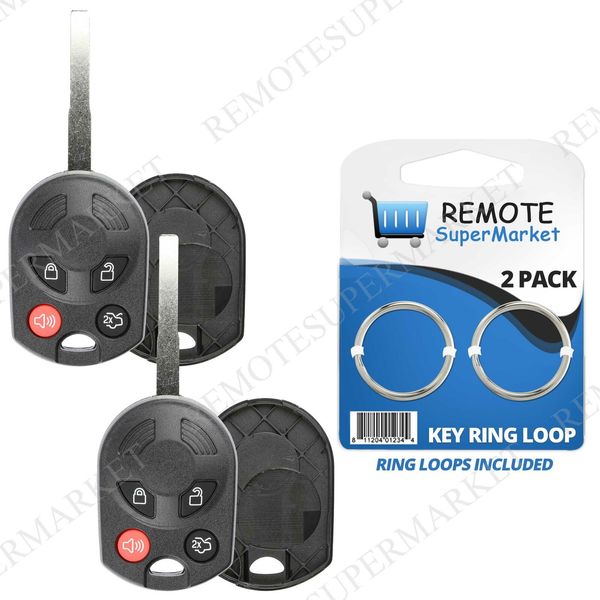 2 Shell Case For 2011 2012 2013 Ford F-150 Keyless Entry Remote Car Key Fob