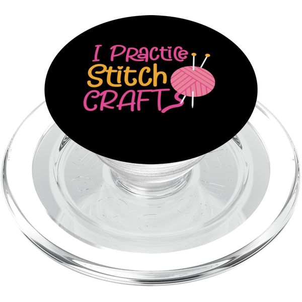 I Practice Stitch Craft PopSockets PopGrip for MagSafe